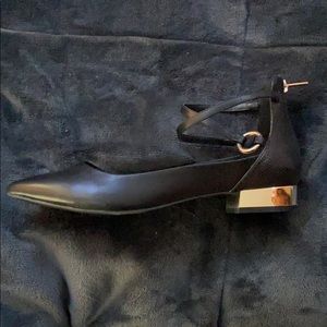 Black and Gold Flats